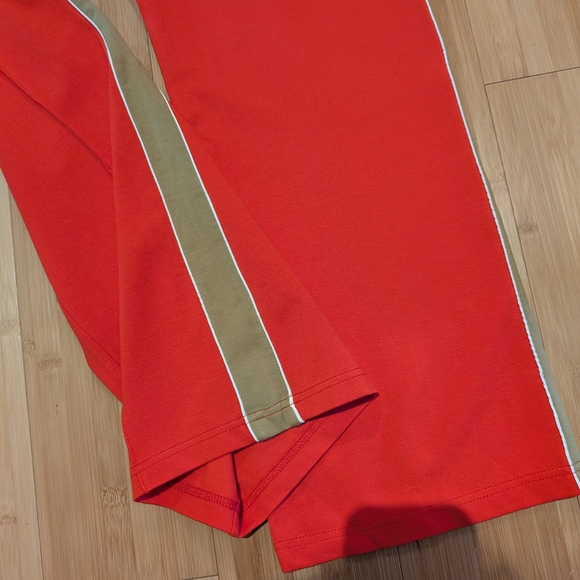 Scotch & Soda Bold Red Joggers with Tan Stripes - Picture 11 of 13